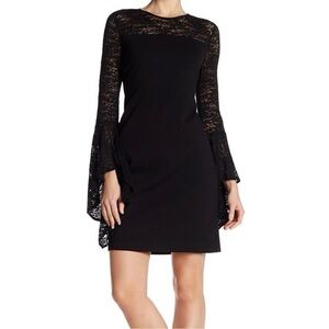 Vince Camuto Lace Flare Sleeve Dress